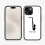 כיסוי בעיצוב אישי עם השם שלך לדגם - Apple iPhone 15 בעיצוב סקסופון