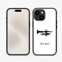 כיסוי בעיצוב אישי עם השם שלך לדגם - Apple iPhone 15 בעיצוב חצוצרה