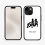 כיסוי בעיצוב אישי עם השם שלך לדגם - Apple iPhone 15 בעיצוב מזלות - תאומים
