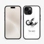 כיסוי בעיצוב אישי עם השם שלך לדגם - Apple iPhone 15 בעיצוב מזלות - עקרב
