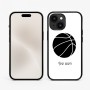כיסוי בעיצוב אישי עם השם שלך לדגם - Apple iPhone 15 בעיצוב כדורסל
