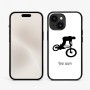 כיסוי בעיצוב אישי עם השם שלך לדגם - Apple iPhone 15 בעיצוב רוכב אופניים