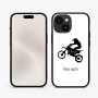 כיסוי בעיצוב אישי עם השם שלך לדגם - Apple iPhone 15 בעיצוב מוטוקרוס