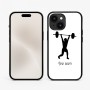 כיסוי בעיצוב אישי עם השם שלך לדגם - Apple iPhone 15 בעיצוב הרמת משקולות