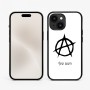 כיסוי בעיצוב אישי עם השם שלך לדגם - Apple iPhone 15 בעיצוב אנרכיה
