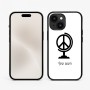 כיסוי בעיצוב אישי עם השם שלך לדגם - Apple iPhone 15 בעיצוב גלובוסי שלום