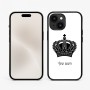 כיסוי בעיצוב אישי עם השם שלך לדגם - Apple iPhone 15 בעיצוב כתר מלכותי