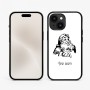 כיסוי בעיצוב אישי עם השם שלך לדגם - Apple iPhone 15 בעיצוב סנטה קלאוס