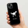 כיסוי בעיצוב אישי עם השם שלך לדגם - Apple iPhone 15 בעיצוב דינוזאור