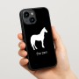 כיסוי בעיצוב אישי עם השם שלך לדגם - Apple iPhone 15 בעיצוב סוס