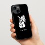 כיסוי בעיצוב אישי עם השם שלך לדגם - Apple iPhone 15 בעיצוב ארנב מחזיק גזר
