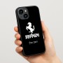 כיסוי בעיצוב אישי עם השם שלך לדגם - Apple iPhone 15 בעיצוב פרארי