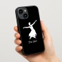כיסוי בעיצוב אישי עם השם שלך לדגם - Apple iPhone 15 בעיצוב בלרינה