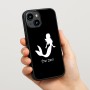 כיסוי בעיצוב אישי עם השם שלך לדגם - Apple iPhone 15 בעיצוב בתולת ים - אישה