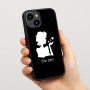 כיסוי בעיצוב אישי עם השם שלך לדגם - Apple iPhone 15 בעיצוב אהבת נשים