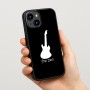 כיסוי בעיצוב אישי עם השם שלך לדגם - Apple iPhone 15 בעיצוב גיטרה