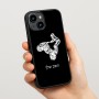כיסוי בעיצוב אישי עם השם שלך לדגם - Apple iPhone 15 בעיצוב רוכב טרקטורונים