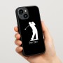 כיסוי בעיצוב אישי עם השם שלך לדגם - Apple iPhone 15 בעיצוב שחקן גולף