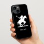כיסוי בעיצוב אישי עם השם שלך לדגם - Apple iPhone 15 בעיצוב שחקן פולו - סוס
