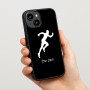 כיסוי בעיצוב אישי עם השם שלך לדגם - Apple iPhone 15 בעיצוב רץ