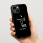 כיסוי בעיצוב אישי עם השם שלך לדגם - Apple iPhone 15 בעיצוב שחקן כדורעף