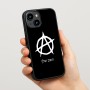 כיסוי בעיצוב אישי עם השם שלך לדגם - Apple iPhone 15 בעיצוב אנרכיה