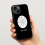 כיסוי בעיצוב אישי עם השם שלך לדגם - Apple iPhone 15 בעיצוב לוח שנה אצטקי של המאיה