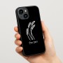 כיסוי בעיצוב אישי עם השם שלך לדגם - Apple iPhone 15 בעיצוב חיטה גלית זהב