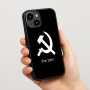 כיסוי בעיצוב אישי עם השם שלך לדגם - Apple iPhone 15 בעיצוב פטיש ומגל