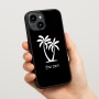 כיסוי בעיצוב אישי עם השם שלך לדגם - Apple iPhone 15 בעיצוב כפות ידיים