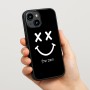 כיסוי בעיצוב אישי עם השם שלך לדגם - Apple iPhone 15 בעיצוב סמיילי