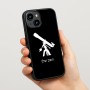 כיסוי בעיצוב אישי עם השם שלך לדגם - Apple iPhone 15 בעיצוב טלסקופ