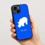 כיסוי בעיצוב אישי עם השם שלך לדגם - Apple iPhone 15 בעיצוב קרנף