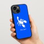 כיסוי בעיצוב אישי עם השם שלך לדגם - Apple iPhone 15 בעיצוב עקרב