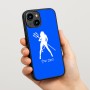 כיסוי בעיצוב אישי עם השם שלך לדגם - Apple iPhone 15 בעיצוב אישה שטן