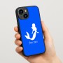 כיסוי בעיצוב אישי עם השם שלך לדגם - Apple iPhone 15 בעיצוב בתולת ים - אישה