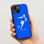 כיסוי בעיצוב אישי עם השם שלך לדגם - Apple iPhone 15 בעיצוב כדורגל אולימפי