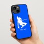 כיסוי בעיצוב אישי עם השם שלך לדגם - Apple iPhone 15 בעיצוב סקי
