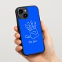 כיסוי בעיצוב אישי עם השם שלך לדגם - Apple iPhone 15 בעיצוב יד