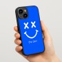 כיסוי בעיצוב אישי עם השם שלך לדגם - Apple iPhone 15 בעיצוב סמיילי