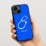 כיסוי בעיצוב אישי עם השם שלך לדגם - Apple iPhone 15 בעיצוב סטטוסקופ רופא