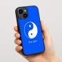 כיסוי בעיצוב אישי עם השם שלך לדגם - Apple iPhone 15 בעיצוב סמל יינג יאנג
