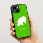 כיסוי בעיצוב אישי עם השם שלך לדגם - Apple iPhone 15 בעיצוב קרנף