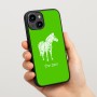 כיסוי בעיצוב אישי עם השם שלך לדגם - Apple iPhone 15 בעיצוב זברה