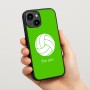 כיסוי בעיצוב אישי עם השם שלך לדגם - Apple iPhone 15 בעיצוב כדור כדורעף