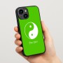 כיסוי בעיצוב אישי עם השם שלך לדגם - Apple iPhone 15 בעיצוב סמל יינג יאנג