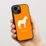כיסוי בעיצוב אישי עם השם שלך לדגם - Apple iPhone 15 בעיצוב סוס