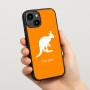 כיסוי בעיצוב אישי עם השם שלך לדגם - Apple iPhone 15 בעיצוב קנגורו