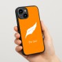 כיסוי בעיצוב אישי עם השם שלך לדגם - Apple iPhone 15 בעיצוב נוצת נוצה