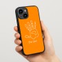 כיסוי בעיצוב אישי עם השם שלך לדגם - Apple iPhone 15 בעיצוב יד
